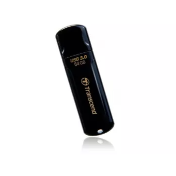TRANSCEND JetFlash 700 - 64 GB USB-muistitikku - USB 3.0 - Musta