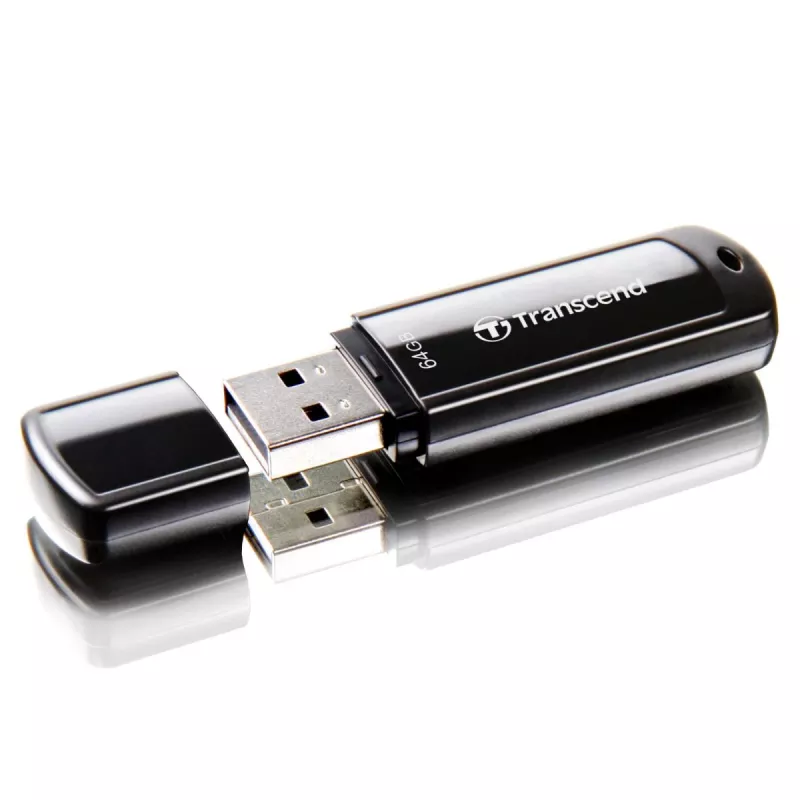 TRANSCEND JetFlash 700 - 64 GB USB-muistitikku - USB 3.0 - Musta