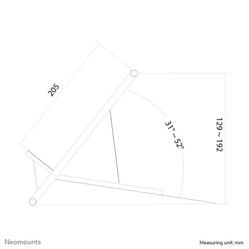 Neomounts NSLS100 Kannettavan tietokoneen teline 10-22