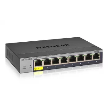NETGEAR GS108Tv3 Managed L2 Gigabit Ethernet (10/100/1000) Harmaa