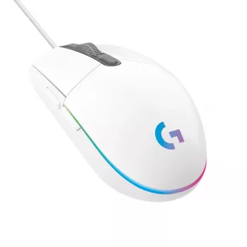 LOGITECH G203 Lightsync -pelihiiri USB valkoinen