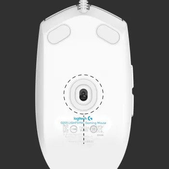 LOGITECH G203 Lightsync -pelihiiri USB valkoinen