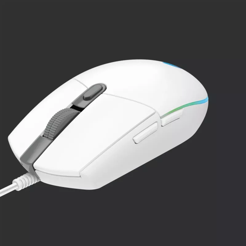 LOGITECH G203 Lightsync -pelihiiri USB valkoinen