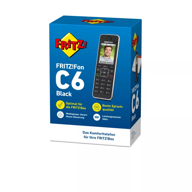 DECT-puhelin AVM FRITZ!Fon C6 musta