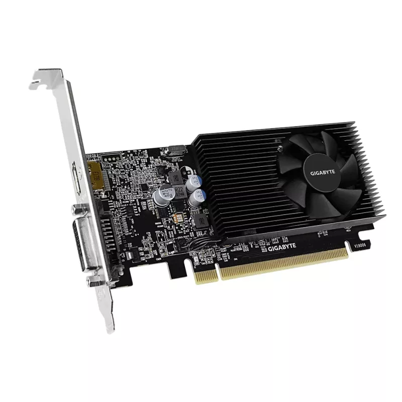 GIGABYTE GV-N1030D4-2GL näytönohjain NVIDIA GeForce GT 1030 2 GB GDDR4
