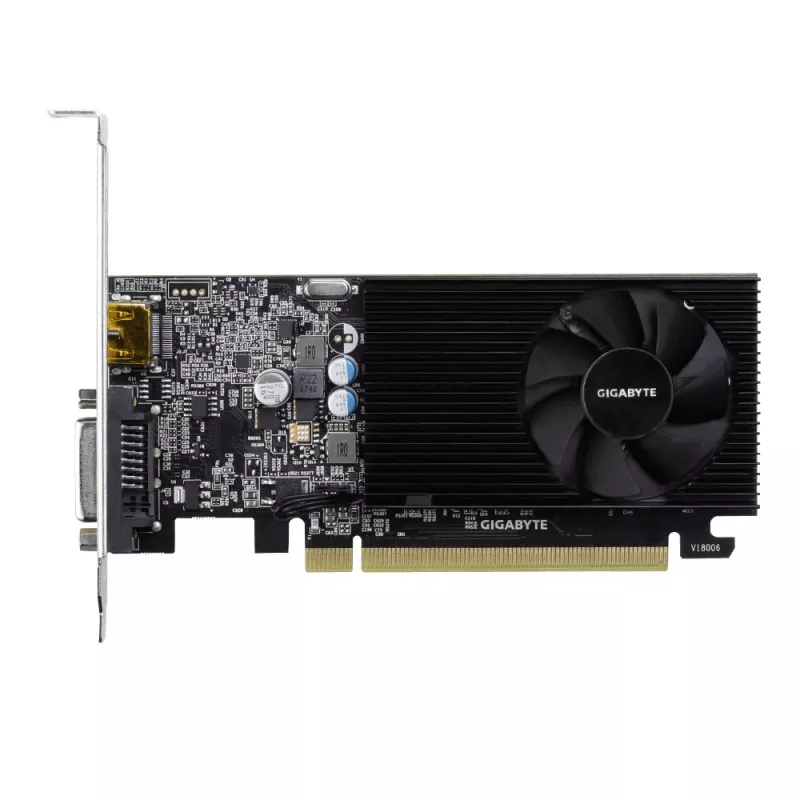 GIGABYTE GV-N1030D4-2GL näytönohjain NVIDIA GeForce GT 1030 2 GB GDDR4