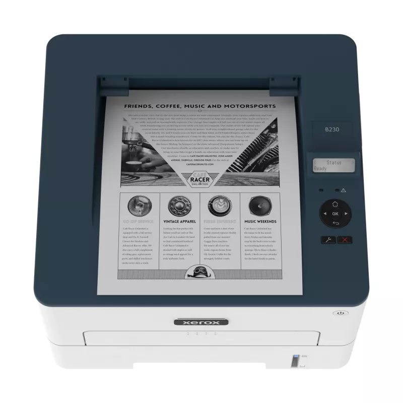 Xerox B230 A4 34ppm langaton duplex-tulostin PCL5e/6 2 paperilokeroa yhteensä 251 arkkia