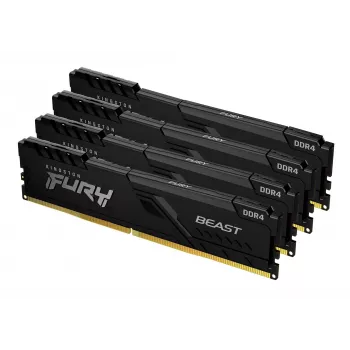 Kingston Technology FURY Beast 128GB 3200MT/s DDR4 CL16 DIMM (4 kpl:n pakkaus) musta
