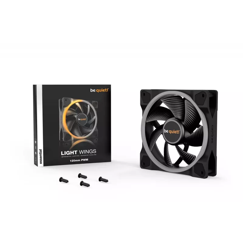 be quiet Light Wings 120mm ARGB PWM tuuletin musta