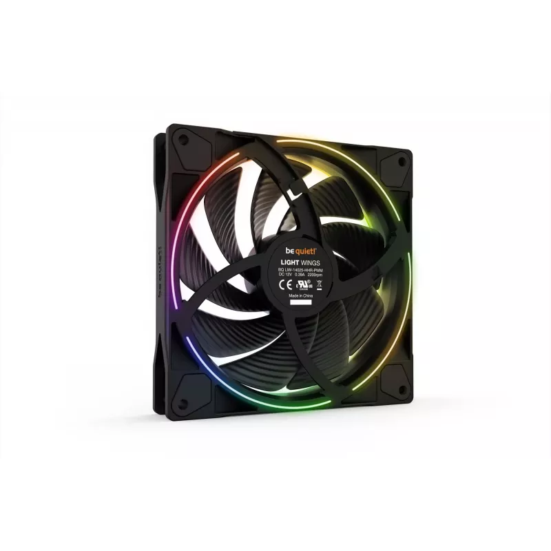 be quiet! Light Wings 140mm ARGB PWM High Speed tuuletin musta