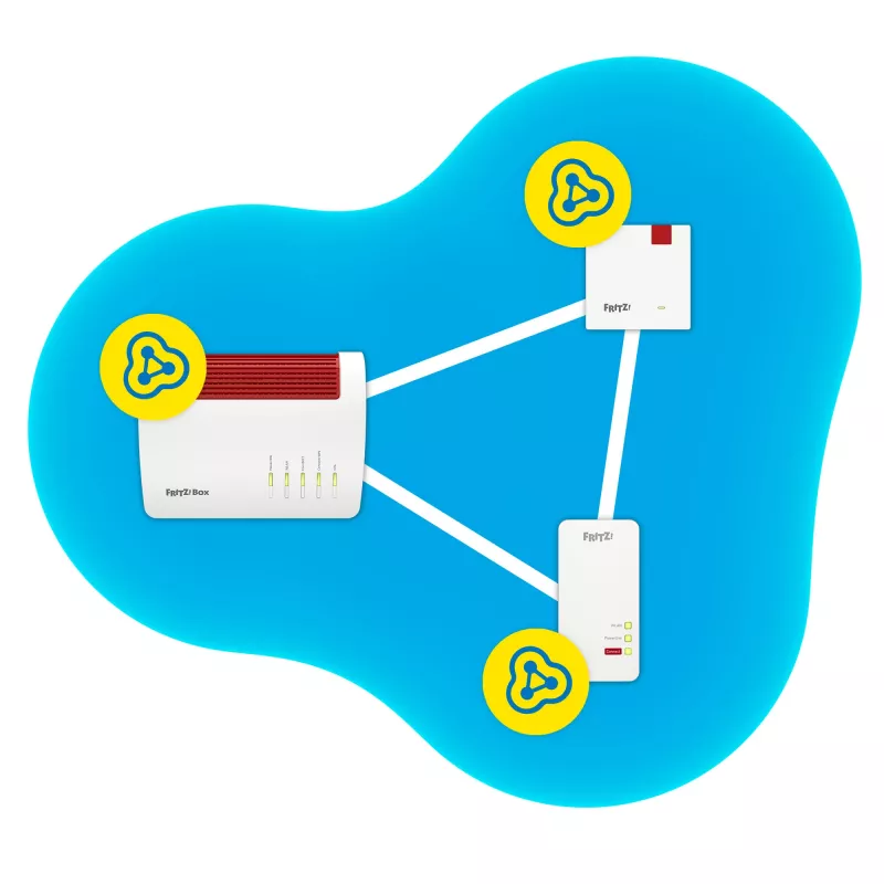 Toistin FRITZ! 1200 AX 3000 Mbit/s Ethernet LAN Wi-Fi valkoinen 1 kpl