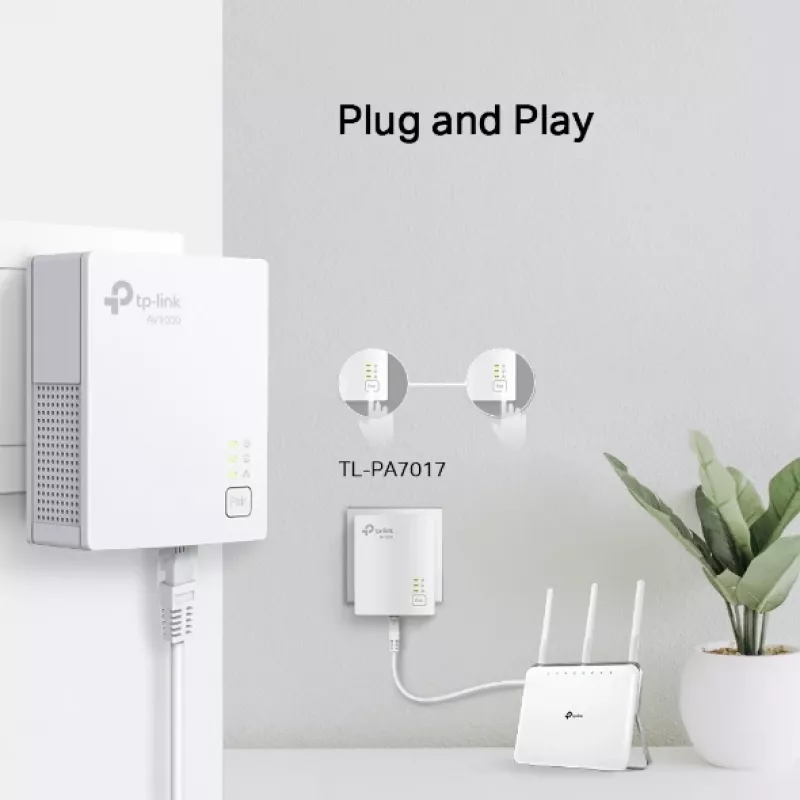 TP-Link TL-PA7019 KIT 1000 Mbit/s Ethernet LAN valkoinen