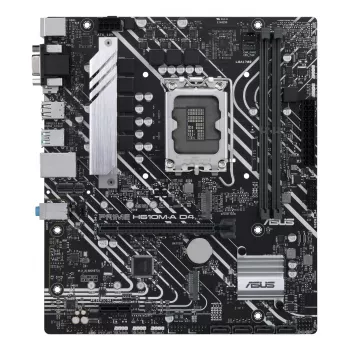 Emolevy ASUS PRIME H610M-A D4-CSM, Intel H610, LGA 1700, micro ATX, DDR4, 2x DIMM, 64GB, 2x M.2, 4x SATA III, HDMI 2.1, DP 1.4