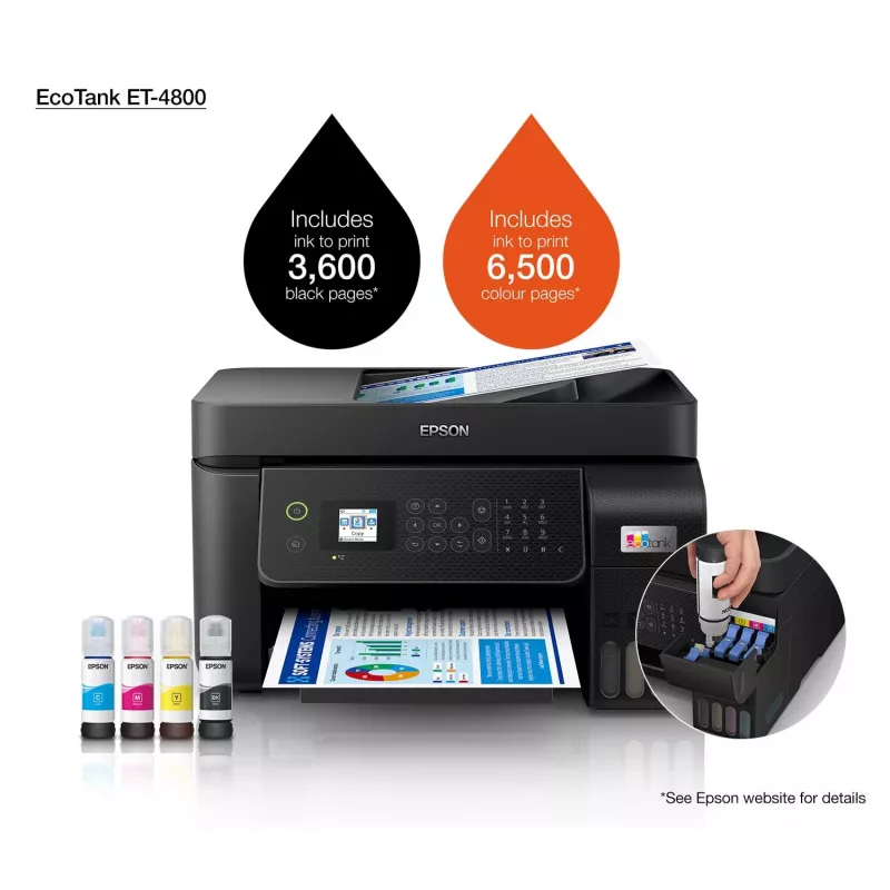 Epson EcoTank ET-4800 mustesuihku A4 5760 x 1440 DPI 33 ppm WLAN