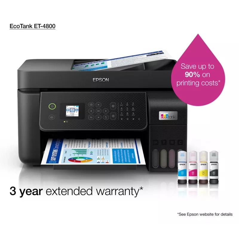 Epson EcoTank ET-4800 mustesuihku A4 5760 x 1440 DPI 33 ppm WLAN