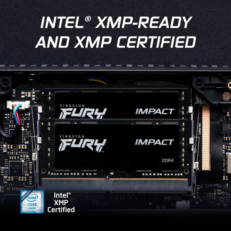 Kingston Technology FURY 32GB 3200MT/s DDR4 CL20 SODIMM (2 kpl pakkaus) Impact