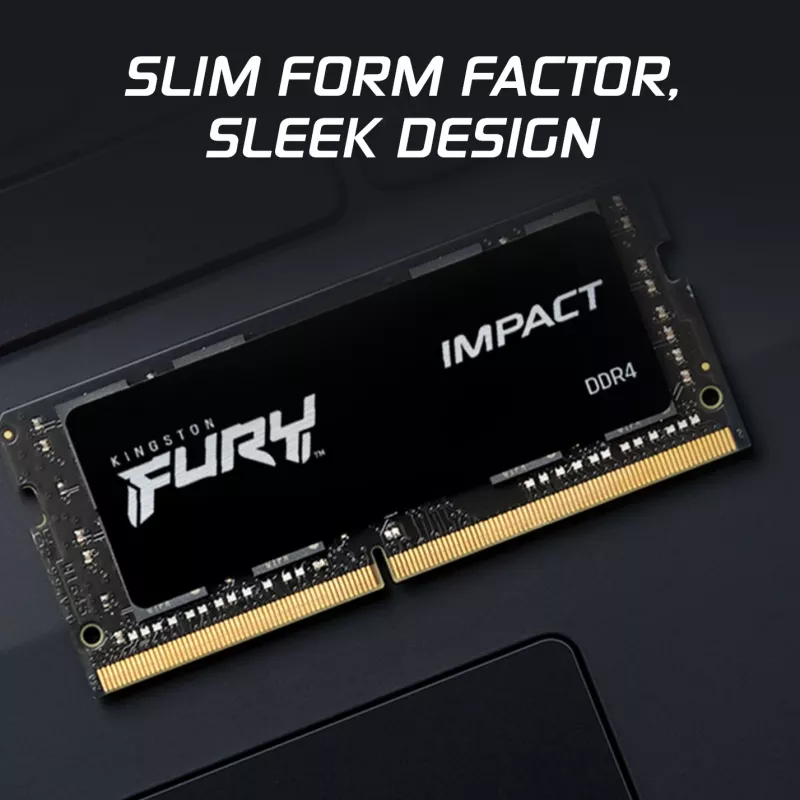 Kingston Technology FURY 32GB 3200MT/s DDR4 CL20 SODIMM (2 kpl pakkaus) Impact