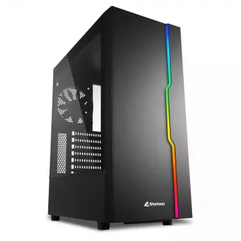 PC-kotelo Sharkoon RGB Slider Midi Tower musta