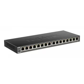 D-Link DGS-1016S hallitsematon Gigabit Ethernet (10/100/1000) musta