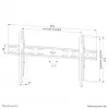 Neomounts WL30S-850BL18 TV-seinäteline 43-86