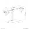 Neomounts FPMA-D865DSchwarz -monitorijalusta 10-27