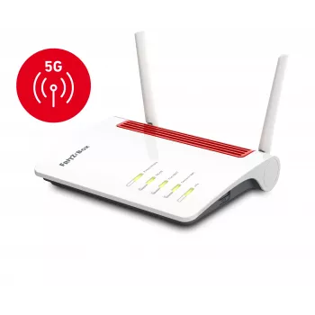 Box FRITZ 6850 5G WLAN-reititin Gigabit Ethernet dualband (2,4 GHz / 5 GHz) musta, punainen, valkoinen