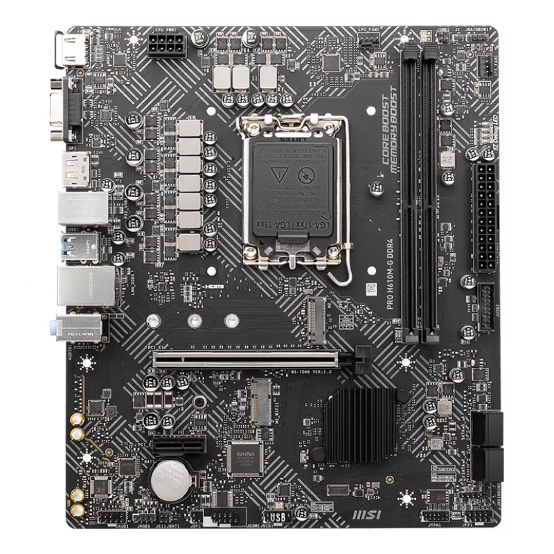 MSI PRO H610M-G DDR4 -emolevy Intel H610 LGA 1700 micro ATX