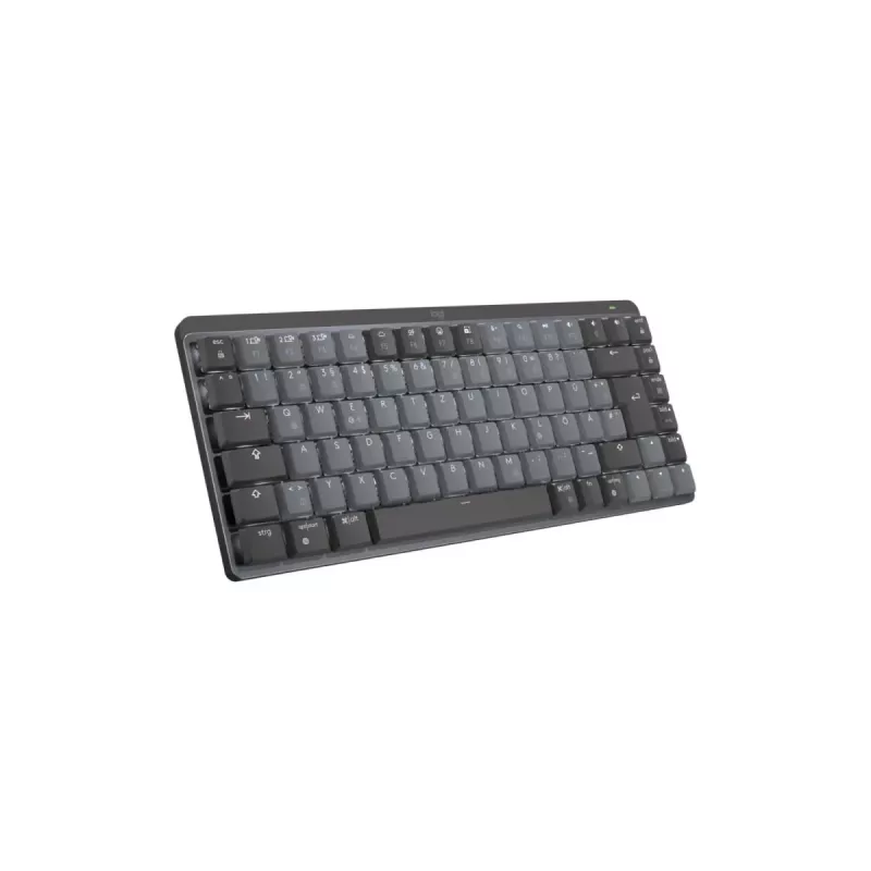 LOGITECH Mx Mechanical Mini minimalistinen langaton valaistu näppäimistö - grafiitti Tactile Quiet Qwertz saksa