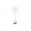 DIGITUS USB 3.0, 3-porttinen keskitin & Gigabit-LAN-sovitin 3xUSB A/F, 1xUSB A/M, 1xRJ45 LAN tukee Windows ja Mac OS