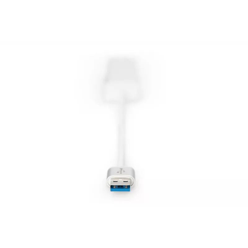 DIGITUS USB 3.0, 3-porttinen keskitin & Gigabit-LAN-sovitin 3xUSB A/F, 1xUSB A/M, 1xRJ45 LAN tukee Windows ja Mac OS