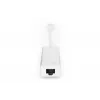 DIGITUS USB 3.0, 3-porttinen keskitin & Gigabit-LAN-sovitin 3xUSB A/F, 1xUSB A/M, 1xRJ45 LAN tukee Windows ja Mac OS