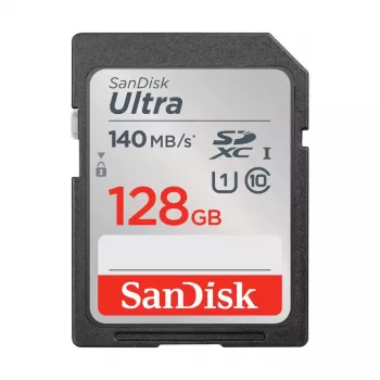 Flash-muisti SanDisk 128 GB SDXC UHS-I Class 10 SDSDUNB-128G-GN6IN