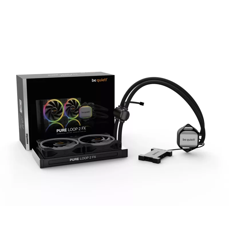 be quiet Pure Loop 2 FX 240mm prosessori all-in-one-nestekierrojäähdytin 12 cm musta 1 kpl