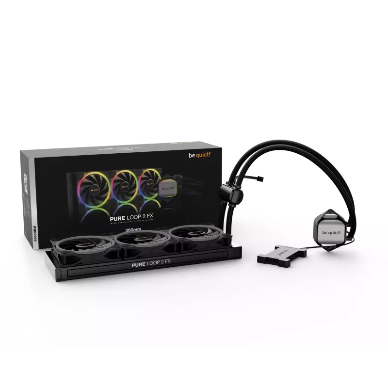 be quiet Pure Loop 2 FX 360mm prosessori all-in-one-nestekierrojäähdytin 12 cm musta 1 kpl