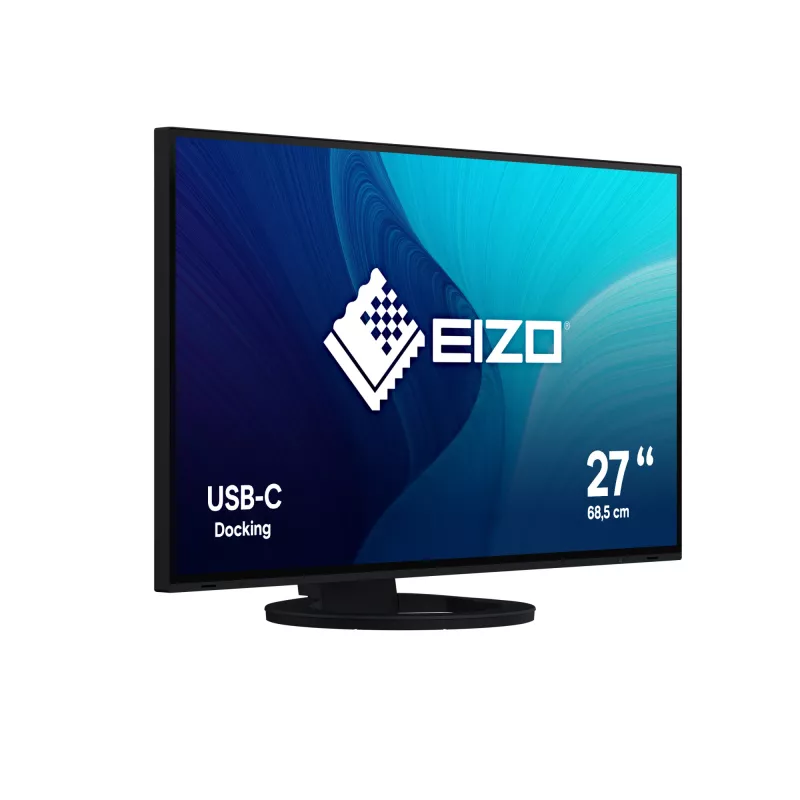 EIZO FlexScan EV2781-BK tietokonenäyttö 68,6 cm (27 tuuman) 2560 x 1440 pikseliä Quad HD LCD musta