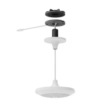 Logitech Mic Pod Pendant Mount (952-000123) kattokiinnike Rally Mic Pod -mikrofoneille, valkoinen