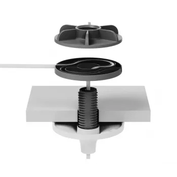 Logitech Mic Pod Pendant Mount (952-000123) kattokiinnike Rally Mic Pod -mikrofoneille, valkoinen