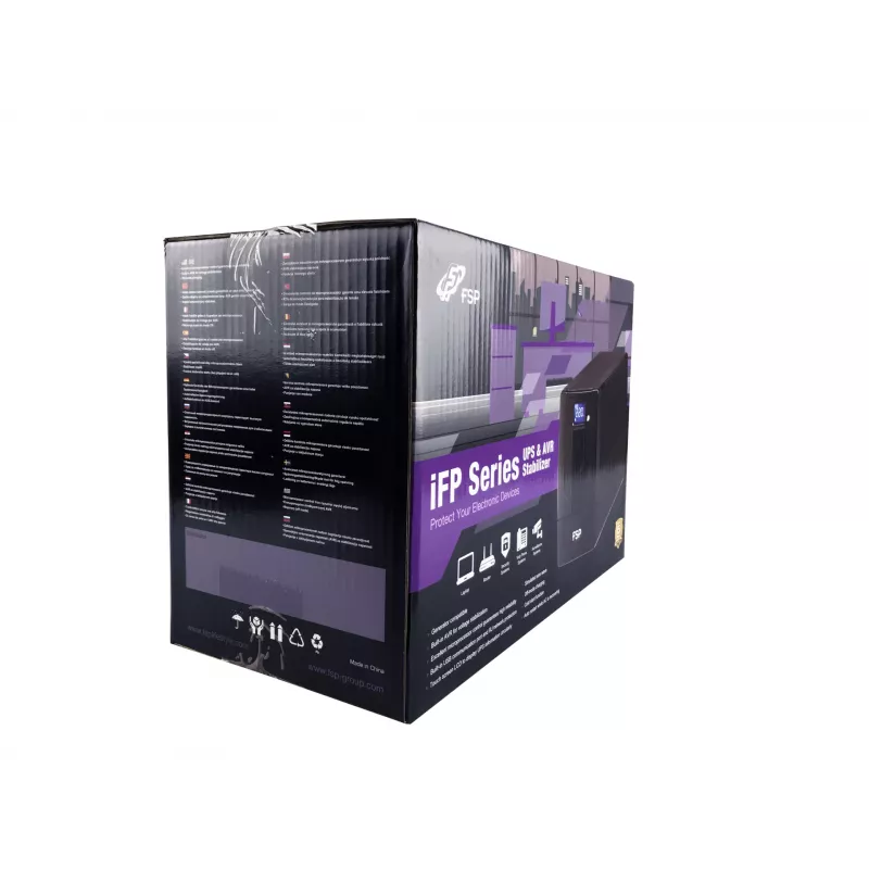 FSP iFP 1500 keskeytymätön virransyöttö (UPS) Line-Interactive 1,5 kVA 900 W 2 AC-lähtöä