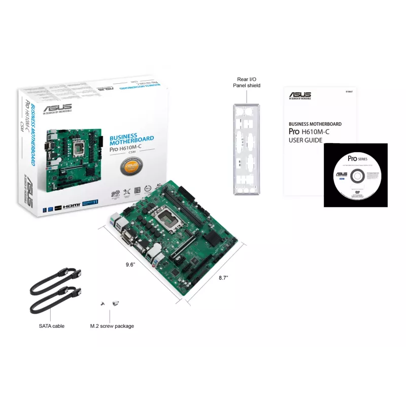 Emolevy ASUS Pro H610M-C-CSM Intel H610 LGA 1700 micro ATX