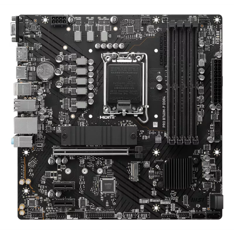 MSI PRO B760M-P DDR4 emolevy Intel B760 LGA 1700 micro ATX