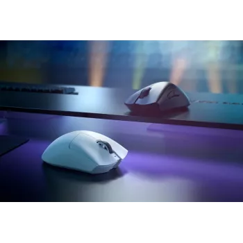 RAZER Deathadder V3 Pro ergonominen langaton/johdollinen pelihiiri valkoinen