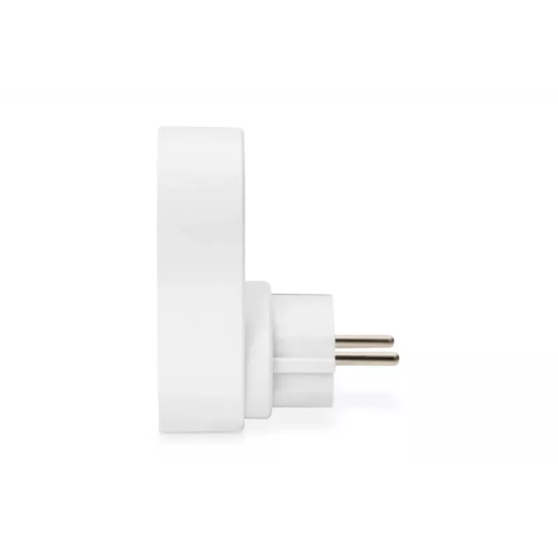 DIGITUS verkkolaite 2 USB-liitännällä 250V, 50 Hz, USB: 5V, 2,1A, valkoinen / harmaa