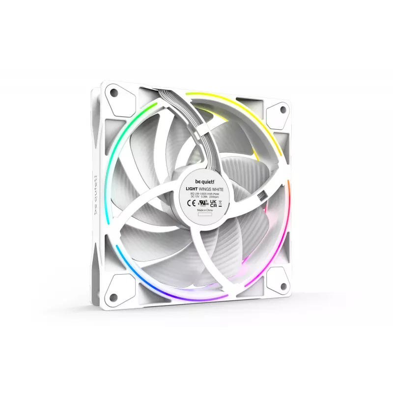 be quiet Light Wings White | 140mm PWM high-speed Triple-Pack tietokonekotelon tuuletin 14 cm 3 kpl