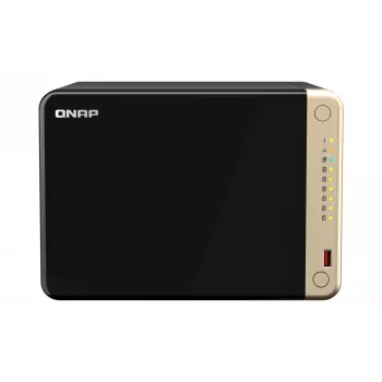 QNAP TS-664 NAS torni Intel® Celeron® N5095 8 GB DDR4 0 TB QNAP QTS musta, pronssi
