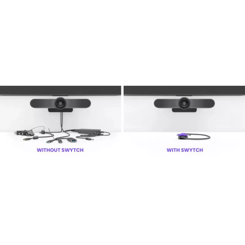 LOGITECH Swytch - keskitin - 2 x HDMI + 1 x Superspeed USB + 2 x USB-C - pöytämalli