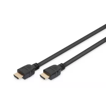 DIGITUS HDMI Ultra High Speed liitäntäkaapeli, tyyppi A M/M, 1m Ethernetillä, UHD 8K 60p, musta