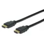 DIGITUS HDMI High-Speed-liitäntäkaapeli, tyyppi A M/M, 1m Ethernetillä, Ultra HD 60p, kulta musta