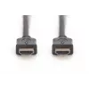 DIGITUS HDMI High Speed liitäntäkaapeli, tyyppi A M/M, 5m Ethernetillä, Full HD 60p, kulta musta