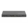 DIGITUS Ultra ohut HDMI-jakaja, 1x2, 4K/60Hz HDR, HDCP 2.2, 18 Gbps, Micro-USB-virtalähde