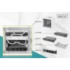 DIGITUS 10in verkkopaketti – 6U kaappi, harmaa hylly, PDU, 8-porttinen kytkin, CAT6 patch-paneeli